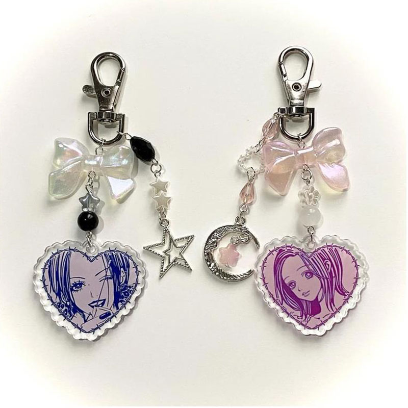 Nana Anime Merchandise - 수제 나나와 하치 매칭 열쇠고리 미학