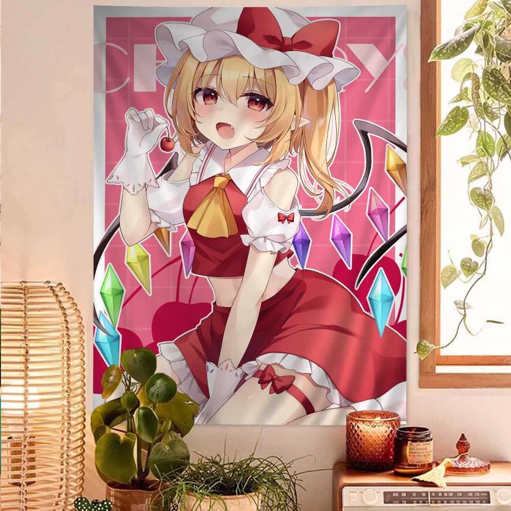 Wall Scroll Tapestry - Touhou 프로젝트 Flandre 스칼렛 태피스트리 애니메이션