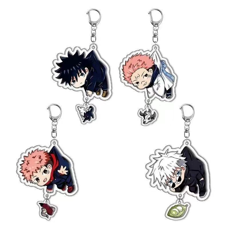 Anime Merchandise Keychain - 주술회전 팬아트 애니메이션 굿즈 키체인 아크릴