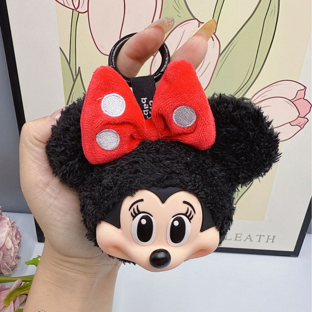 Anime Merchandise Keychain - 미키 미니 봉제 인형 키체인 귀여운