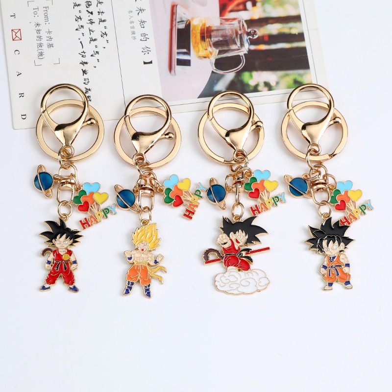 Anime Merchandise Keychain - 새로운 만화 드래곤볼 시리즈 창의적인 금속