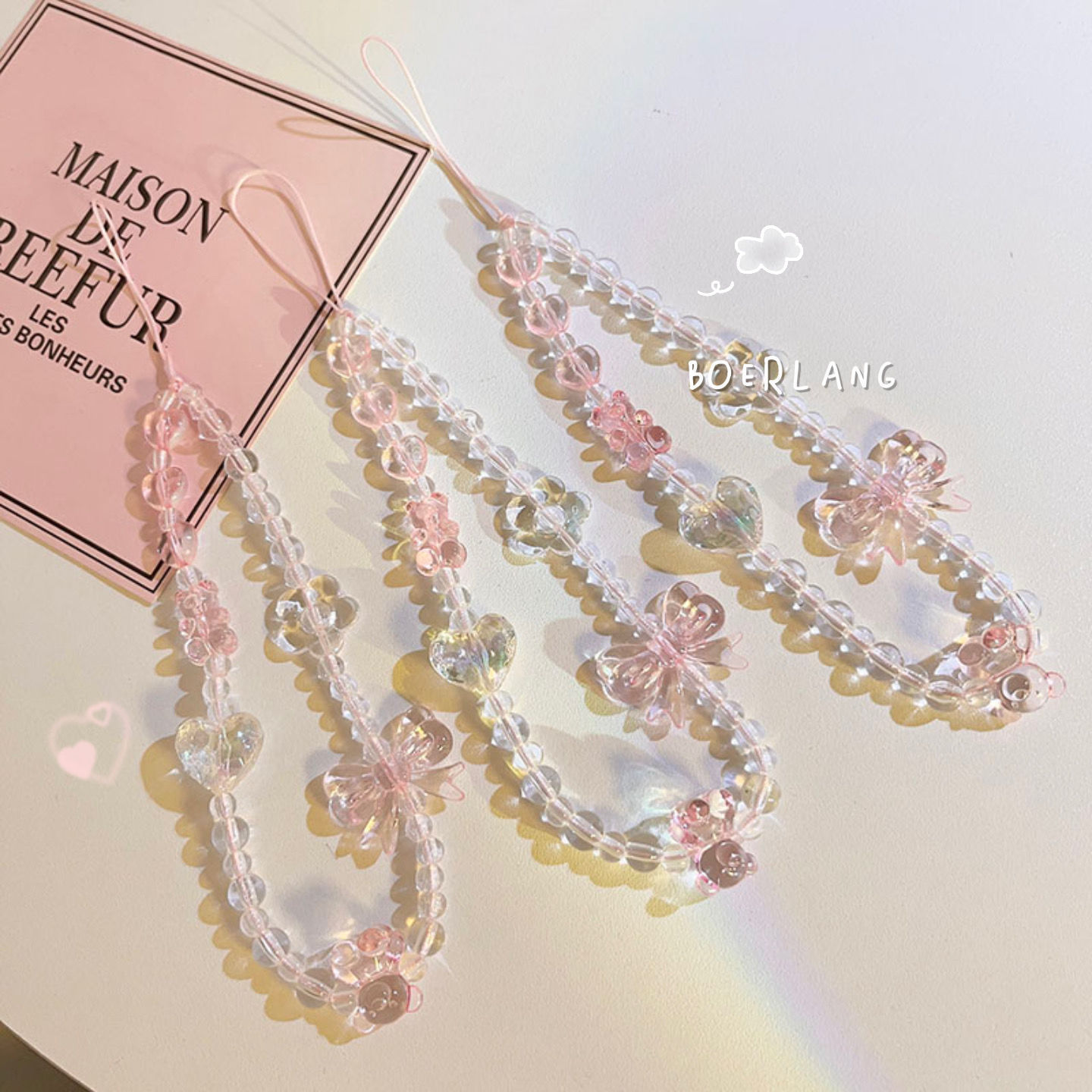Anime Merchandise Keychain - 휴대폰 끈 키체인 여성 소녀 한국