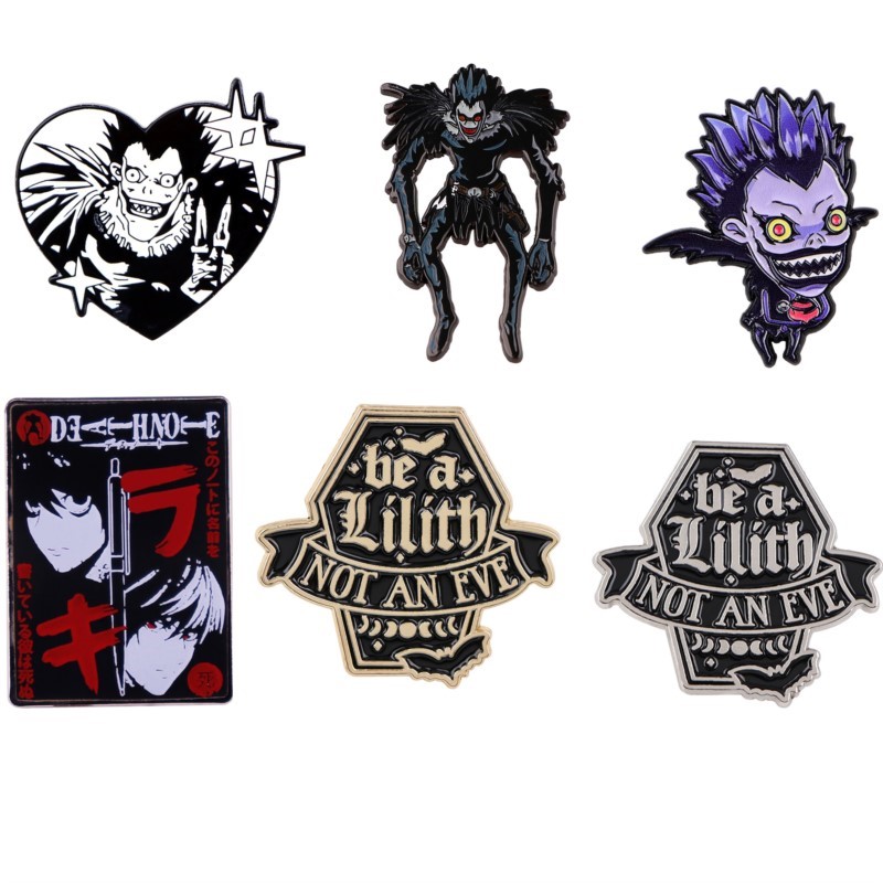 Enamel Pin Set - 귀여운 고딕풍 어둠의 악마 몬스터 만화