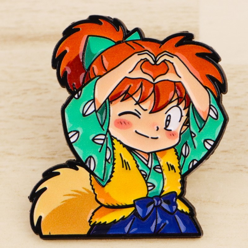 귀여운 늑대 귀 판타지 캐릭터 하트 제스처 에나멜 핀  - Enamel Pin Set 리뷰 및 가격