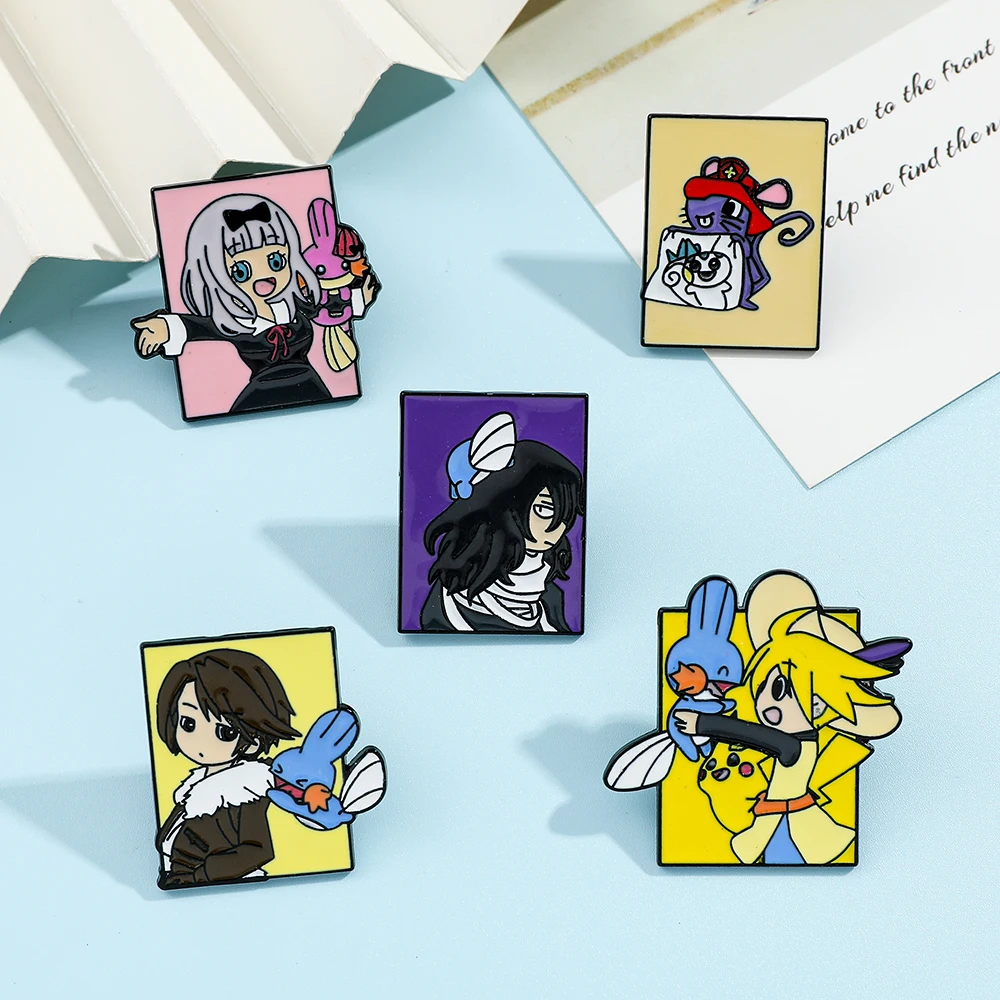 5 Pcs 포켓몬 애니메이션 캐릭터 브로치 패션 에나멜 - Enamel Pin Set 리뷰 및 가격
