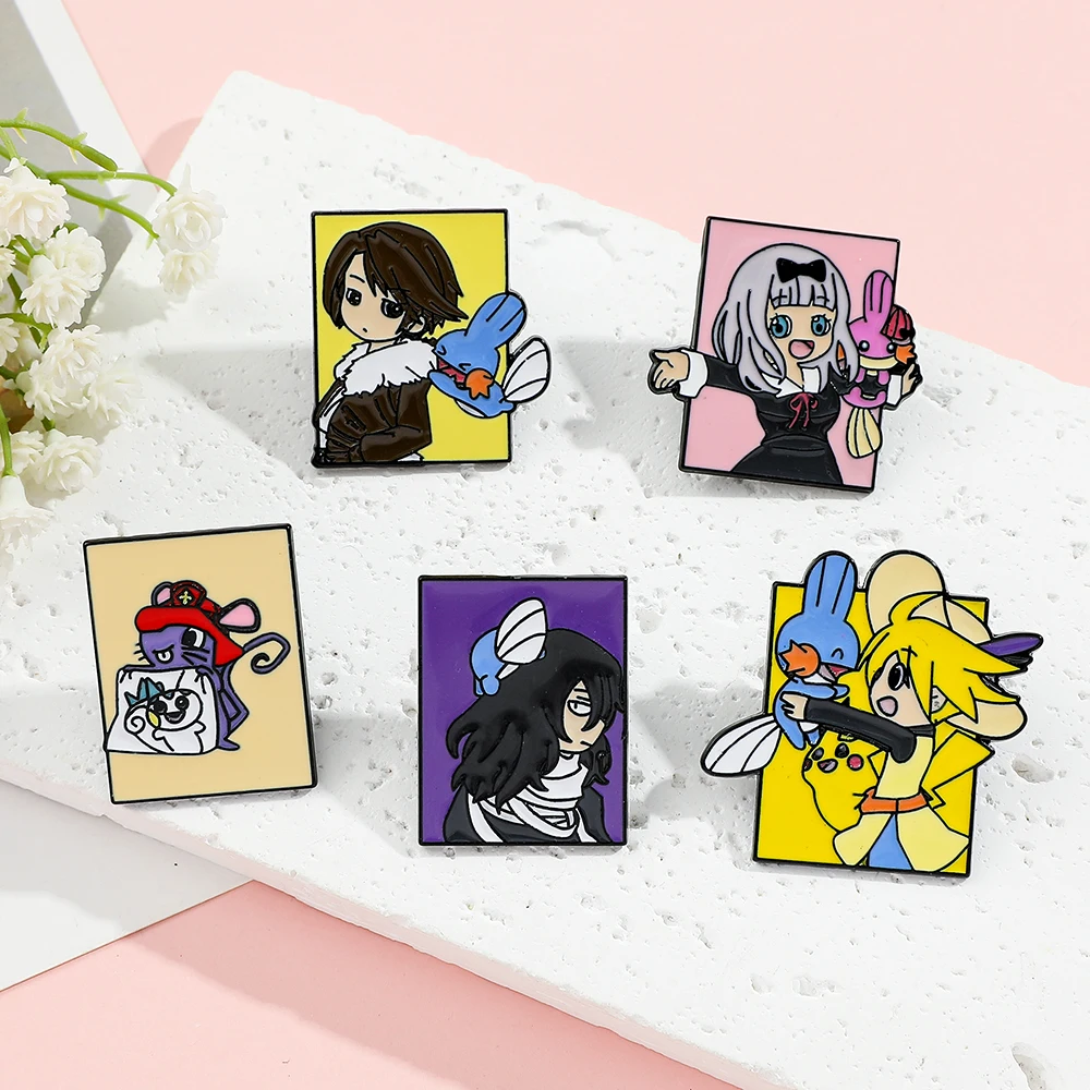 5 Pcs 포켓몬 애니메이션 캐릭터 브로치 패션 에나멜 - Enamel Pin Set 리뷰 및 가격