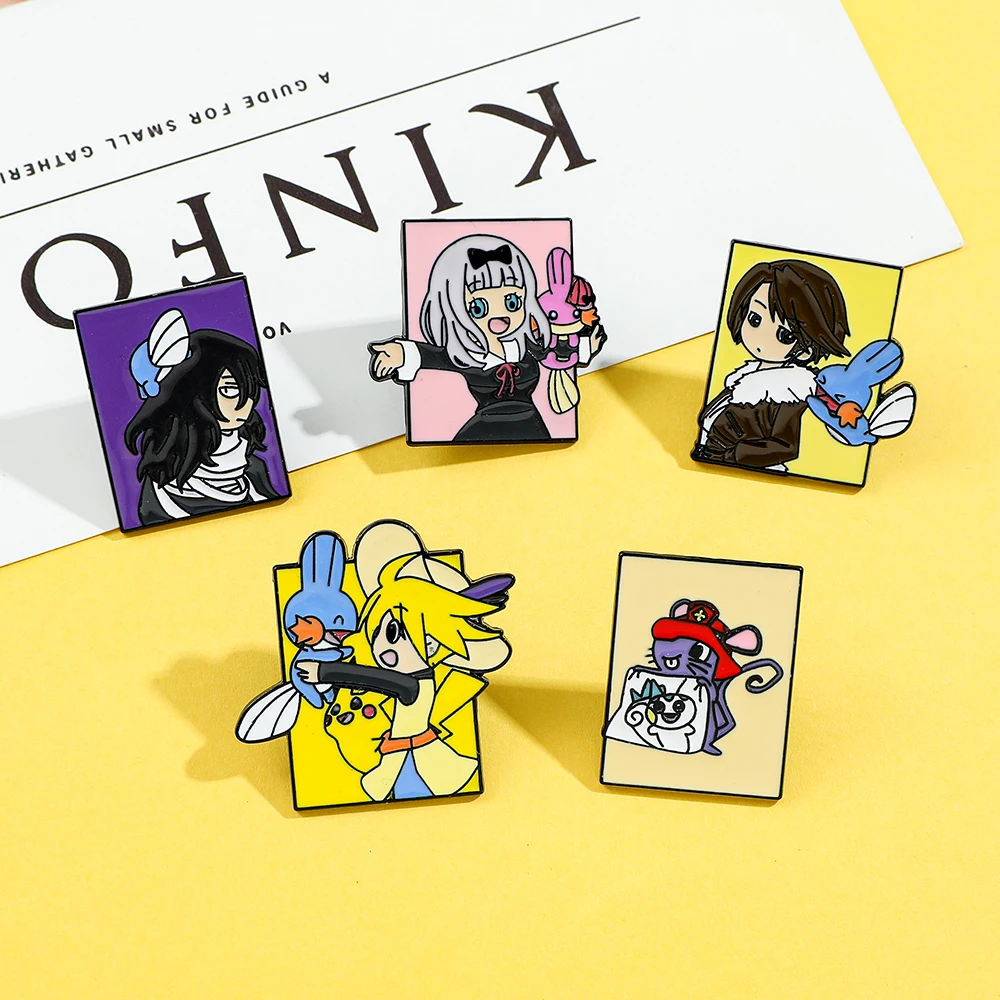 5 Pcs 포켓몬 애니메이션 캐릭터 브로치 패션 에나멜 - Enamel Pin Set 리뷰 및 가격
