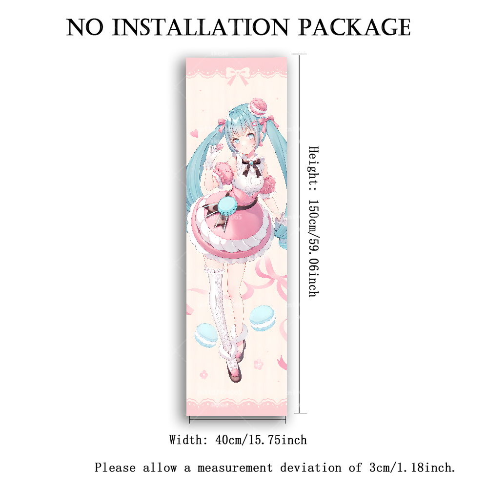 하츠네 미쿠 수직 태피스트리, 마카롱 디저트 핑크 레이 - Wall Scroll Tapestry 리뷰 및 가격