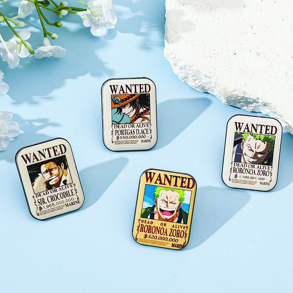 4개입 원피스 만화 애니메이션 브로치 에이스 조로 독창 - Enamel Pin Set 리뷰 및 가격