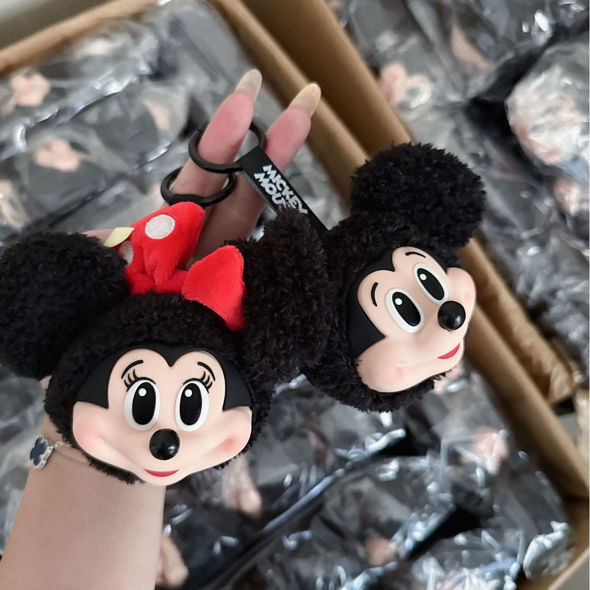 미키 미니 봉제 인형 키체인 귀여운 비닐 피규어 수집용 - Anime Merchandise Keychain 리뷰 및 가격