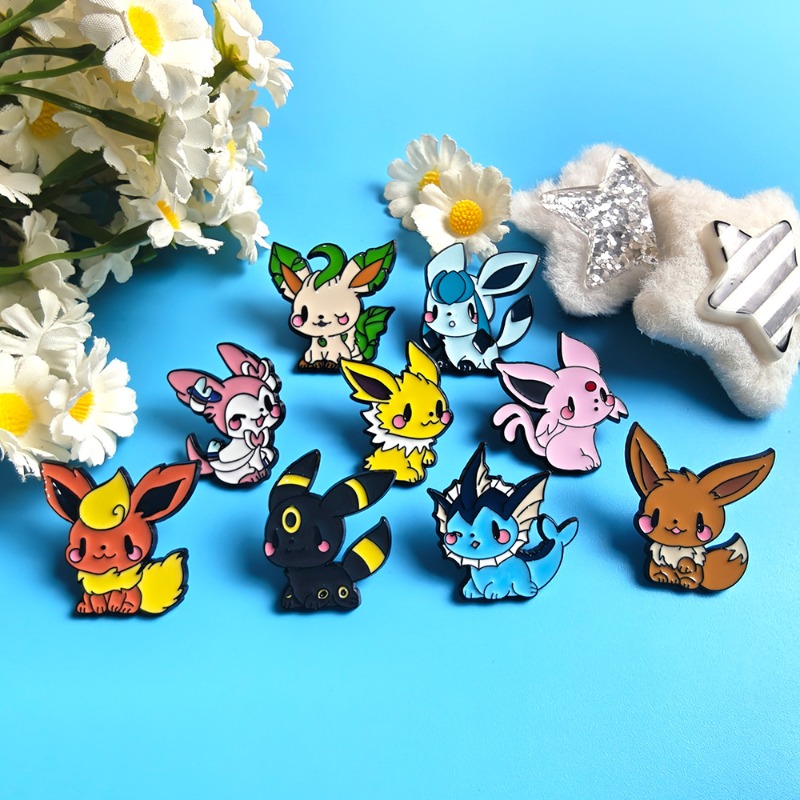 핫 9종 애니메이션 엘프 브로치 세트 이브이 에나멜 핀 - Enamel Pin Set 리뷰 및 가격