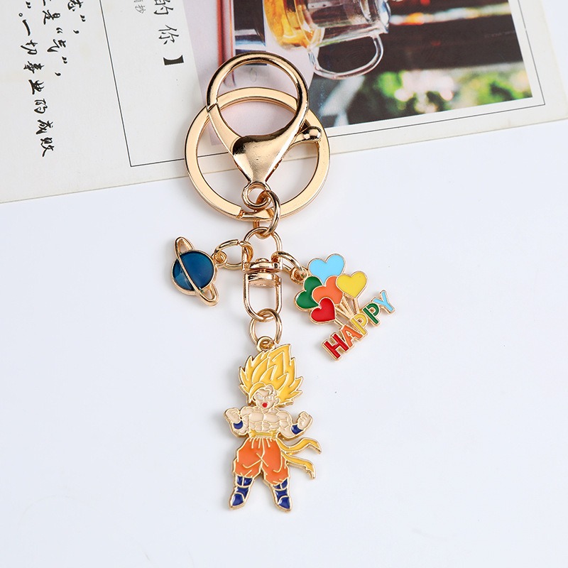 새로운 만화 드래곤볼 시리즈 창의적인 금속 열쇠고리 오 - Anime Merchandise Keychain 리뷰 및 가격