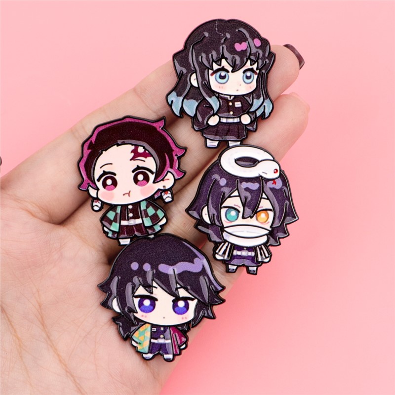 귀여운 Q 버전 기모노 만화 캐릭터 에나멜 핀 애니메이 - Enamel Pin Set 리뷰 및 가격