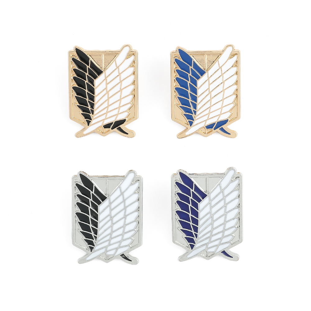 애니메이션 진격의 거인 에나멜 브로치 에렌 예거 미카사 - Enamel Pin Set 리뷰 및 가격